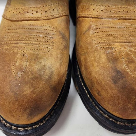 Men\'s 11.5 EE Wide Ariat WorkHog H20 roper soft toe work western boots 10008633 main image 7